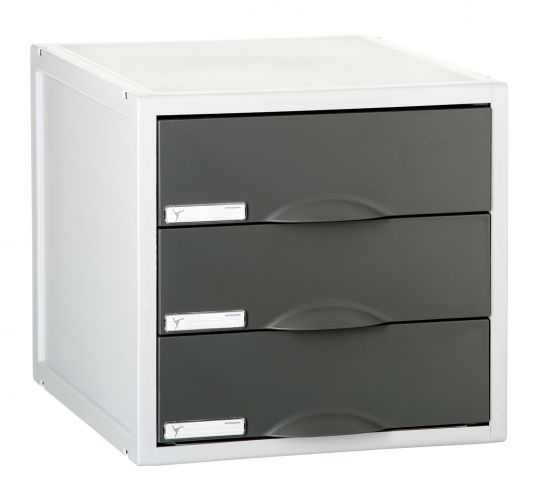 8403C GF cajonera para oficina Gris, Blanco Plástico