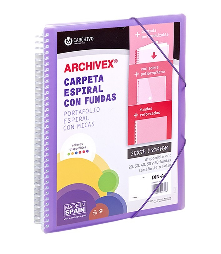 53036056 carpeta de cartón A4 Violeta