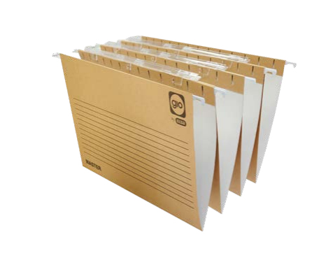 400047714 archivador colgante Folio Cartón Beige, Blanco 25 pieza(s)