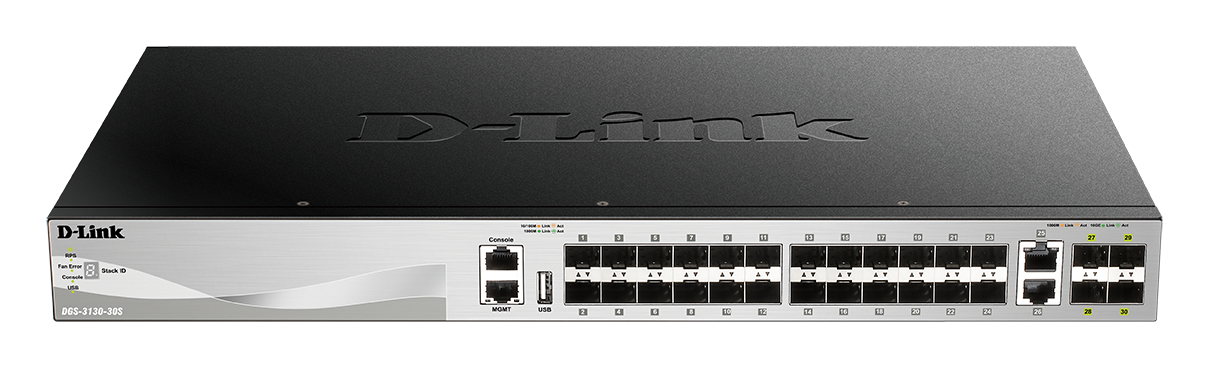 DGS-3130-30S/E switch Gestionado L3 10G Ethernet (100/1000/10000) Gris
