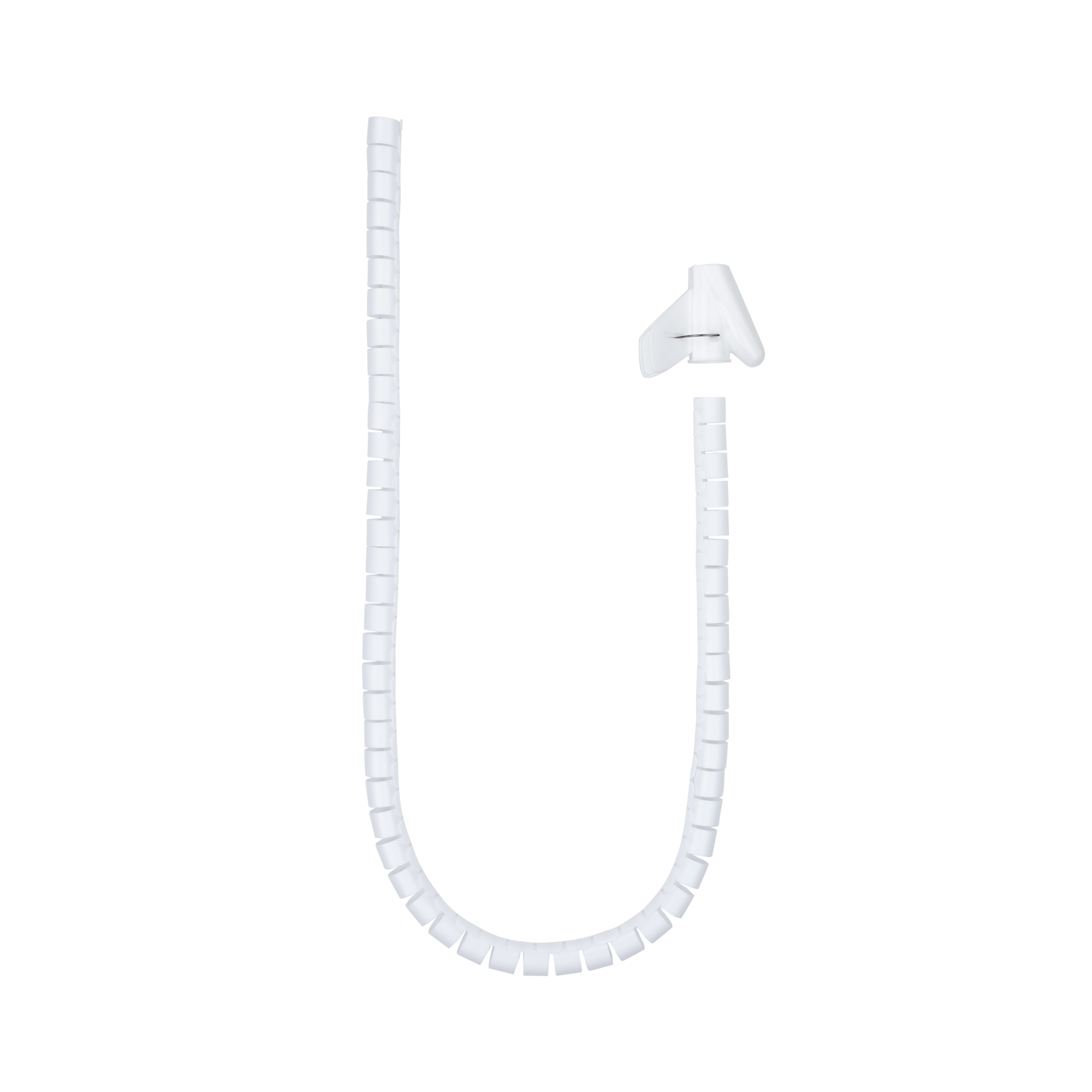 Organizador de Cables Flexible 25 mm, Blanco, 1 m