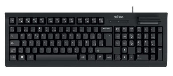 Teclado con lector DNI-e y SmartCard- Layout Español