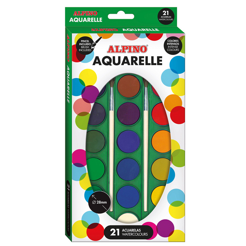 AQ000002 pintura a base de agua Multi Paleta 21 pieza(s)