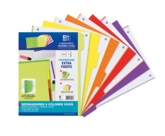 400159037 divisor Polipropileno (PP) Verde, Lila, Naranja, Rojo, Amarillo 5 pieza(s)