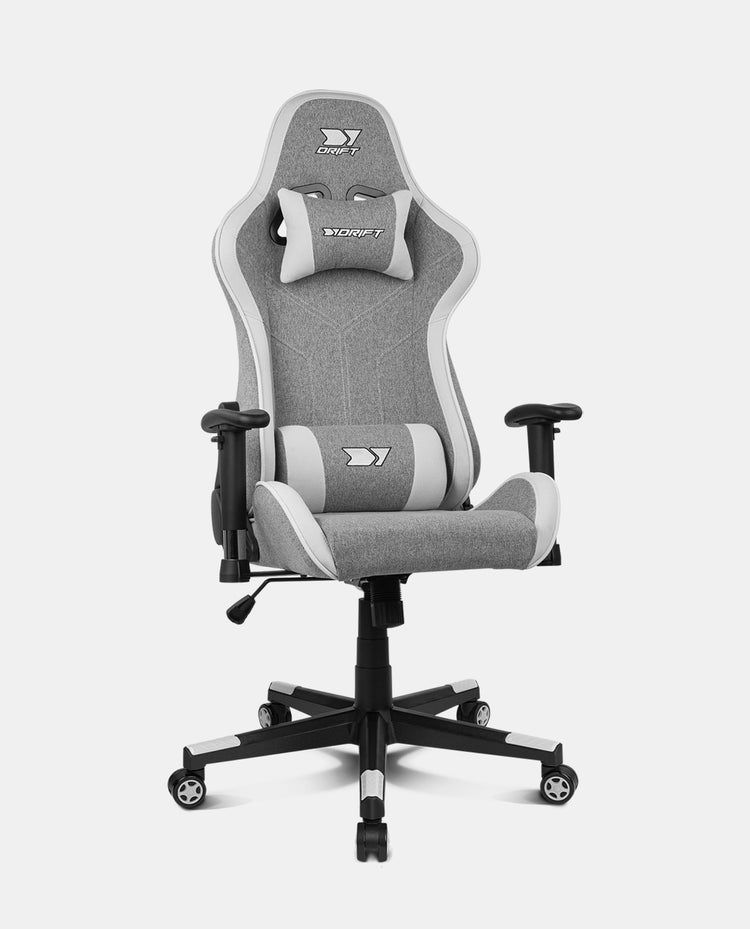 DR90 PRO Silla para videojuegos de PC Asiento acolchado Gris, Blanco