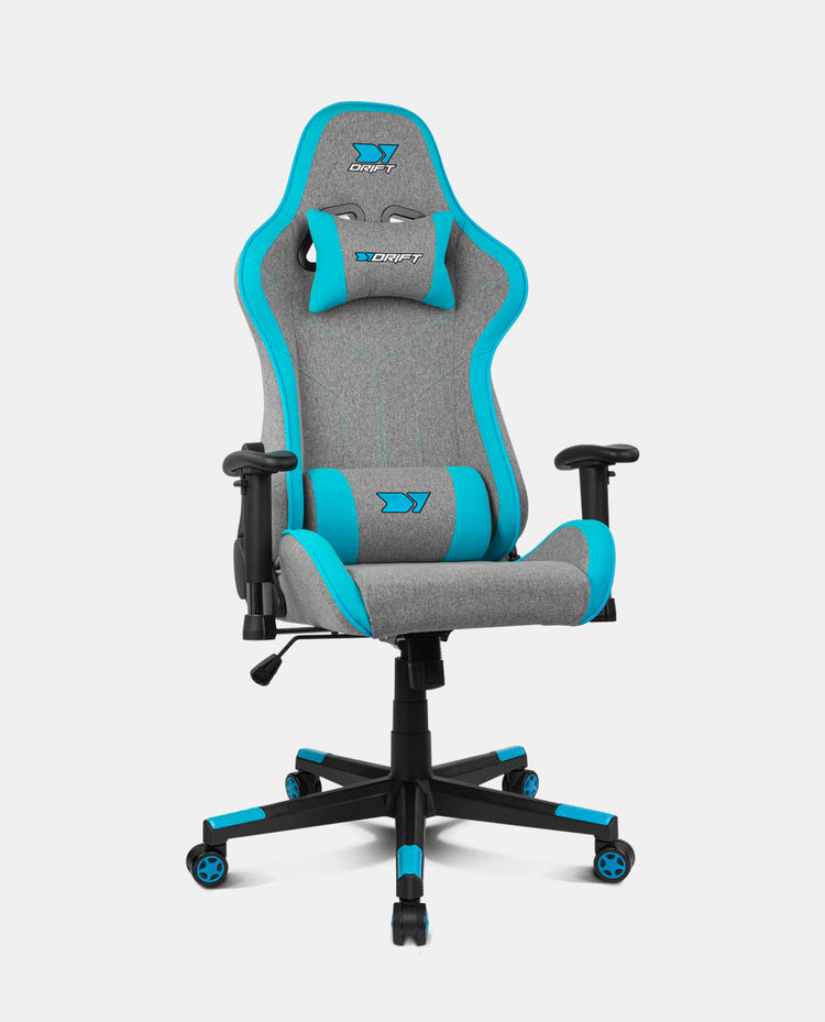DR90 PRO Silla para videojuegos de PC Asiento acolchado Azul, Gris