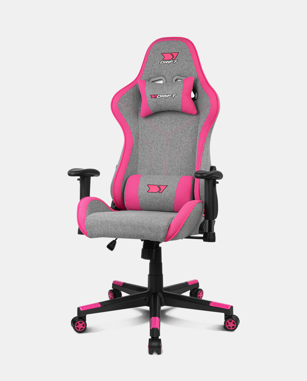 DR90 PRO Silla para videojuegos de PC Asiento acolchado Gris, Rosa