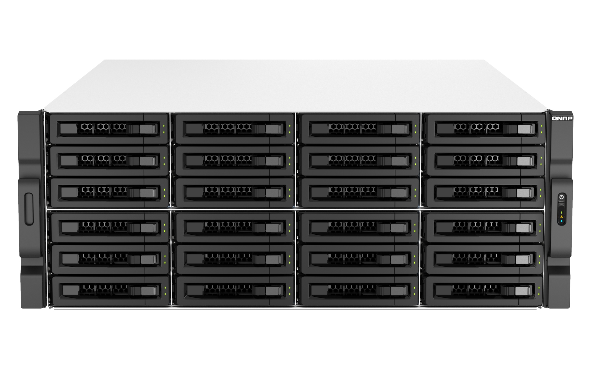 TS-H3087XU-RP NAS Bastidor (4U) Intel Xeon E E-2378 64 GB DDR4 0 TB QuTS hero Negro, Blanco