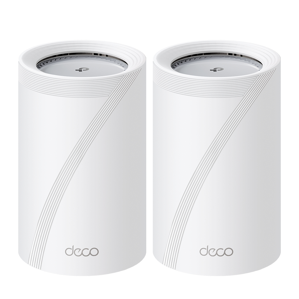 Deco BE65 Pro (2-pack) Tribanda (2.4 GHz / 5 GHz / 6 GHz) Wi-Fi 7 (802.11be) Blanco 3 Interno