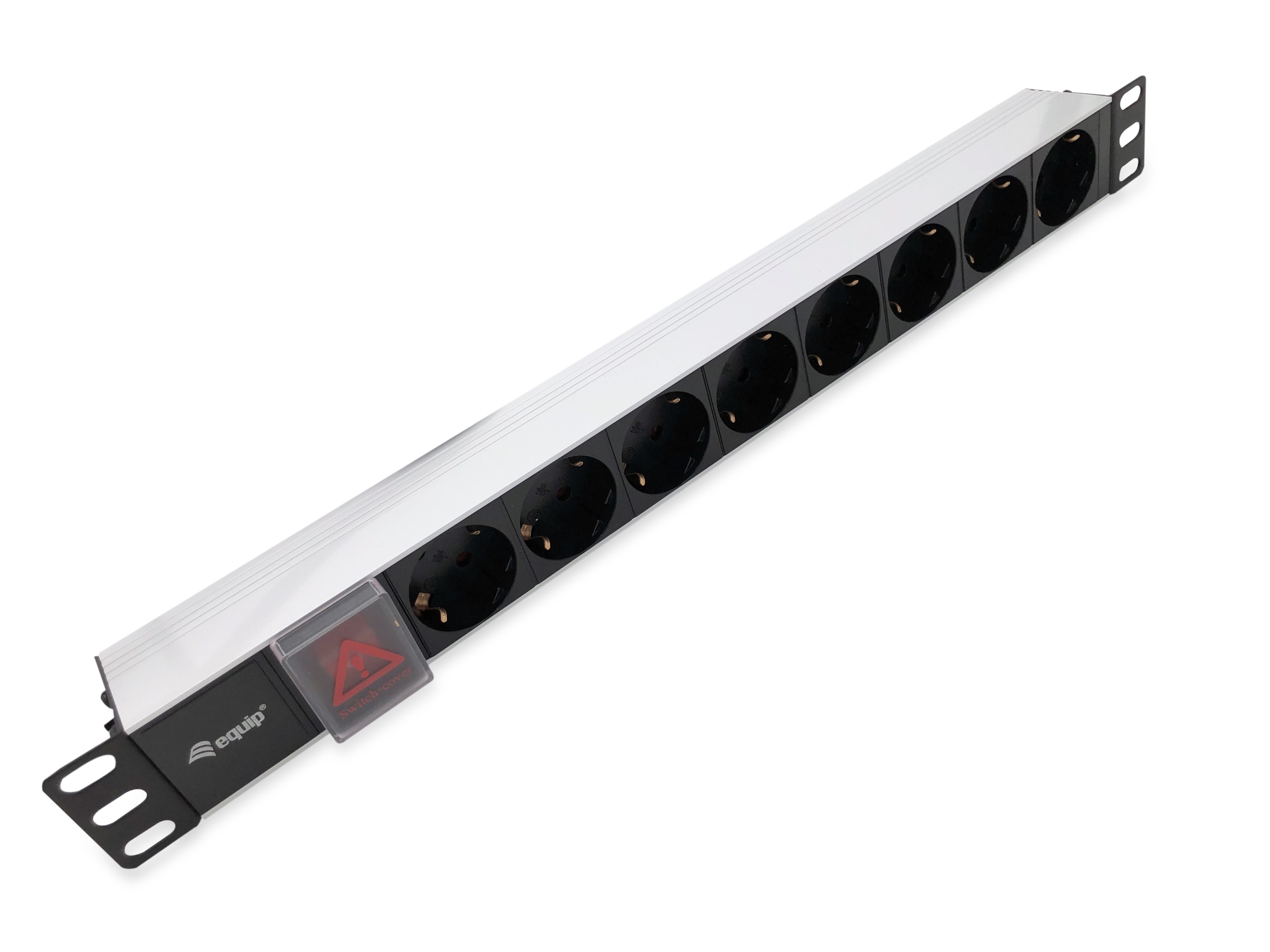 333293 unidad de distribución de energía (PDU) 8 salidas AC 1U Negro, Plata