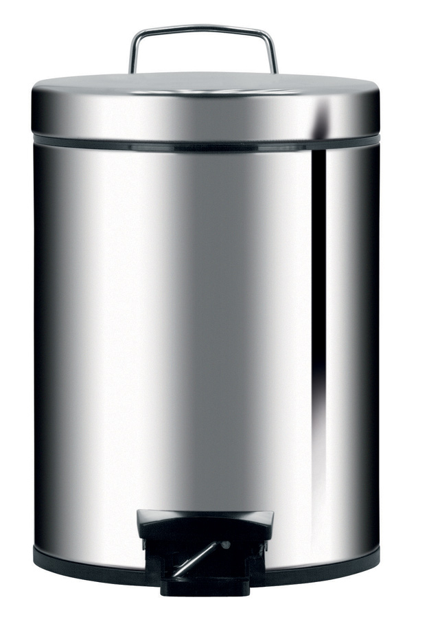 124907 papelera 12 L Acero inoxidable