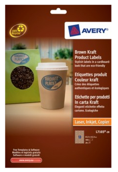 Brown Kraft Product Labels Marrón