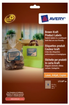 Brown Kraft Product Labels Marrón