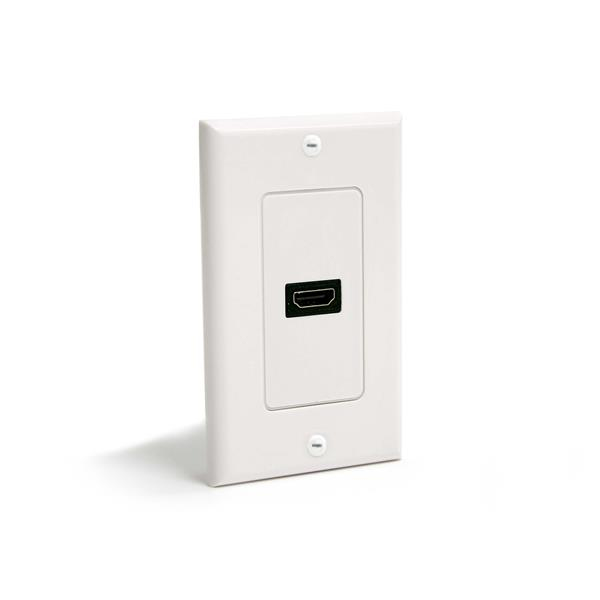 Tapa de Pared HDMI Hembra de 1 Salida - Blanca