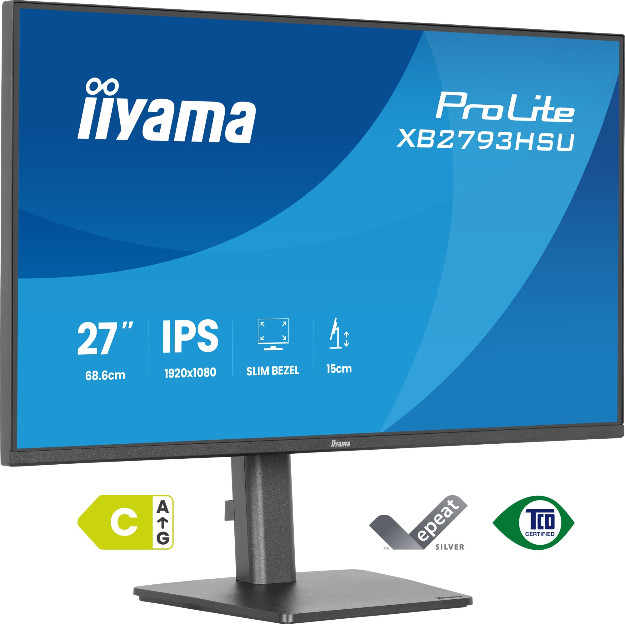 ProLite XB2793HSU-B1 pantalla para PC 68,6 cm (27") 1920 x 1080 Pixeles Full HD LED Negro