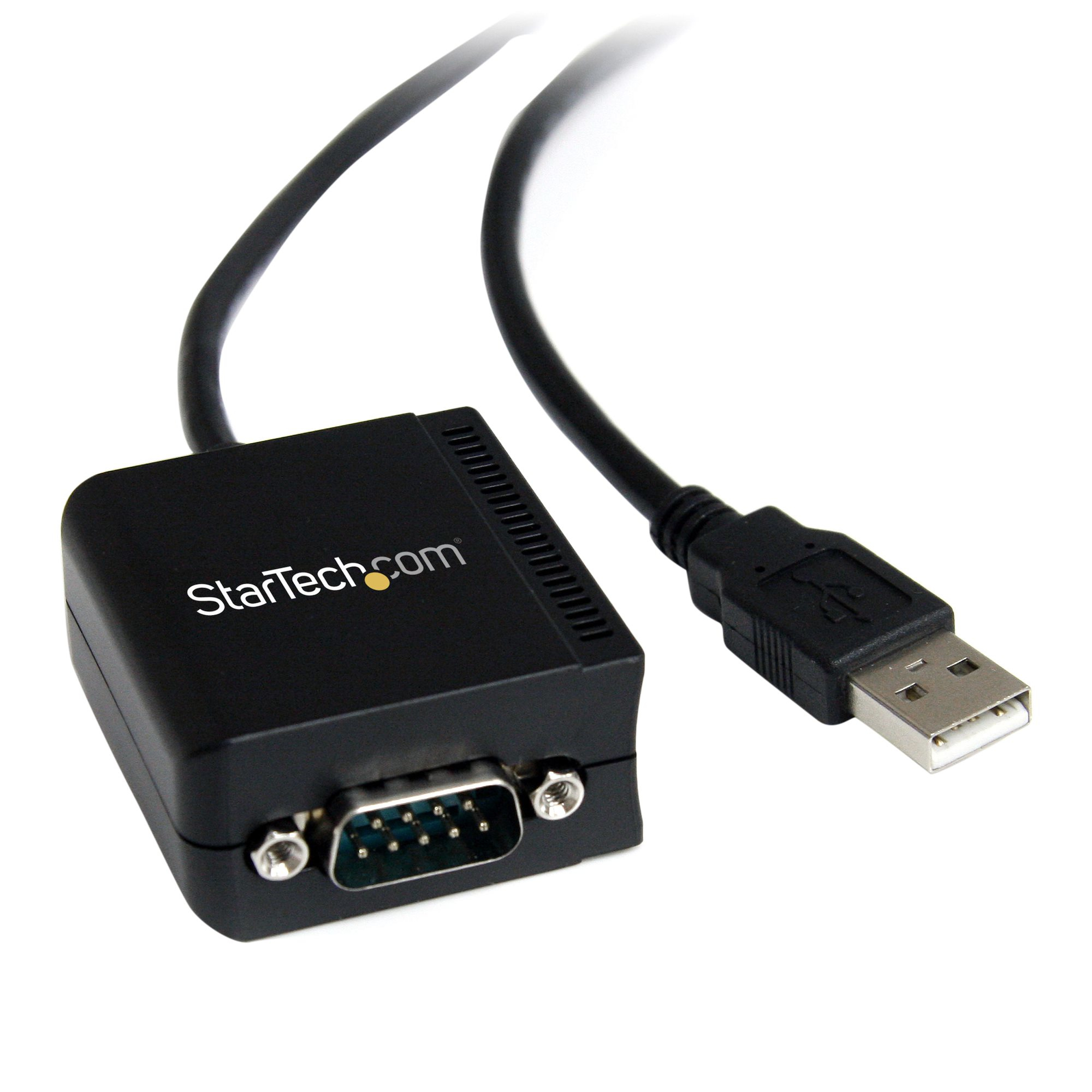Cable USB a Serie de 1 Puerto FTDI de 2,5m - Adaptador USB a RS232 - con Aislamiento Óptico - con Retención COM - TAA