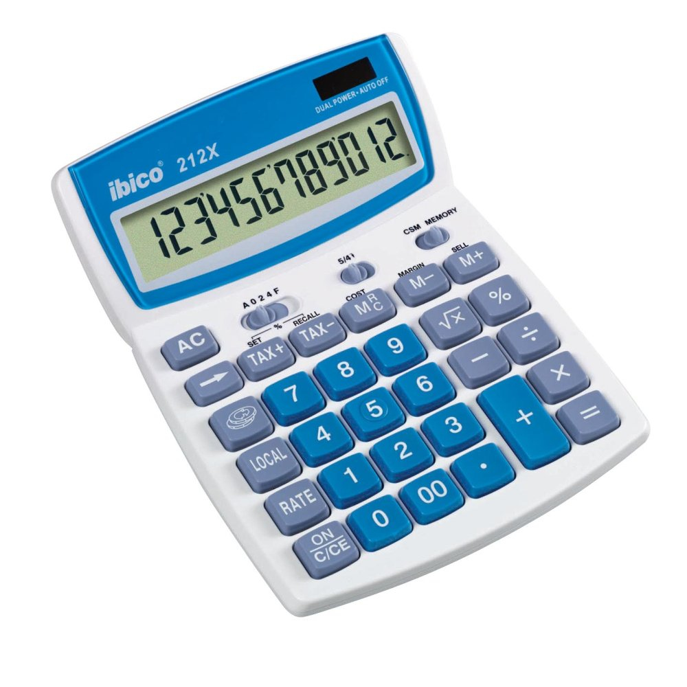 212X calculadora Escritorio Calculadora básica Azul, Blanco