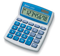 208X Escritorio Calculadora básica Azul, Blanco calculadora