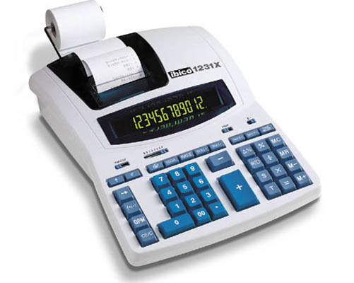 1231X calculadora Escritorio Calculadora de impresión Azul, Blanco