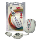 3F-MSM201/WP ratón USB tipo A Óptico 800 DPI