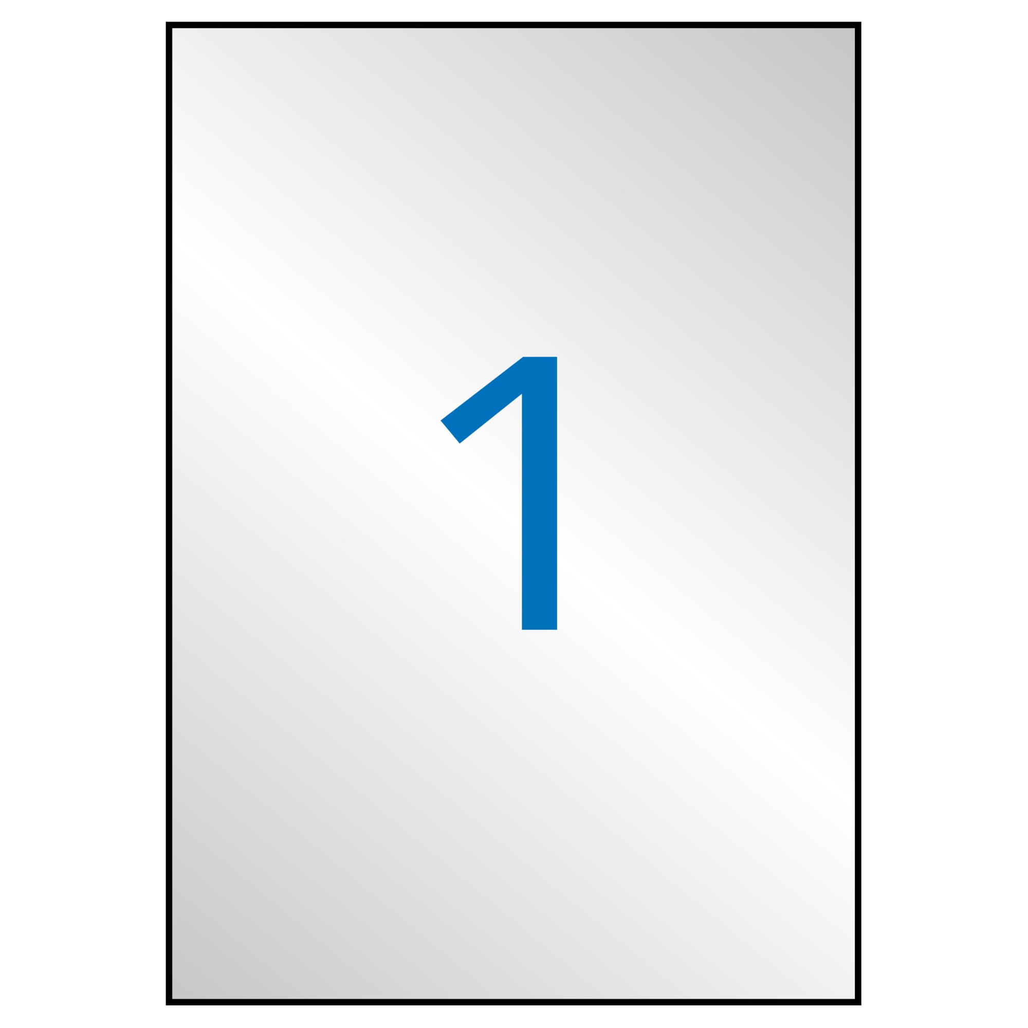 10071 etiqueta autoadhesiva Plata 20 pieza(s)