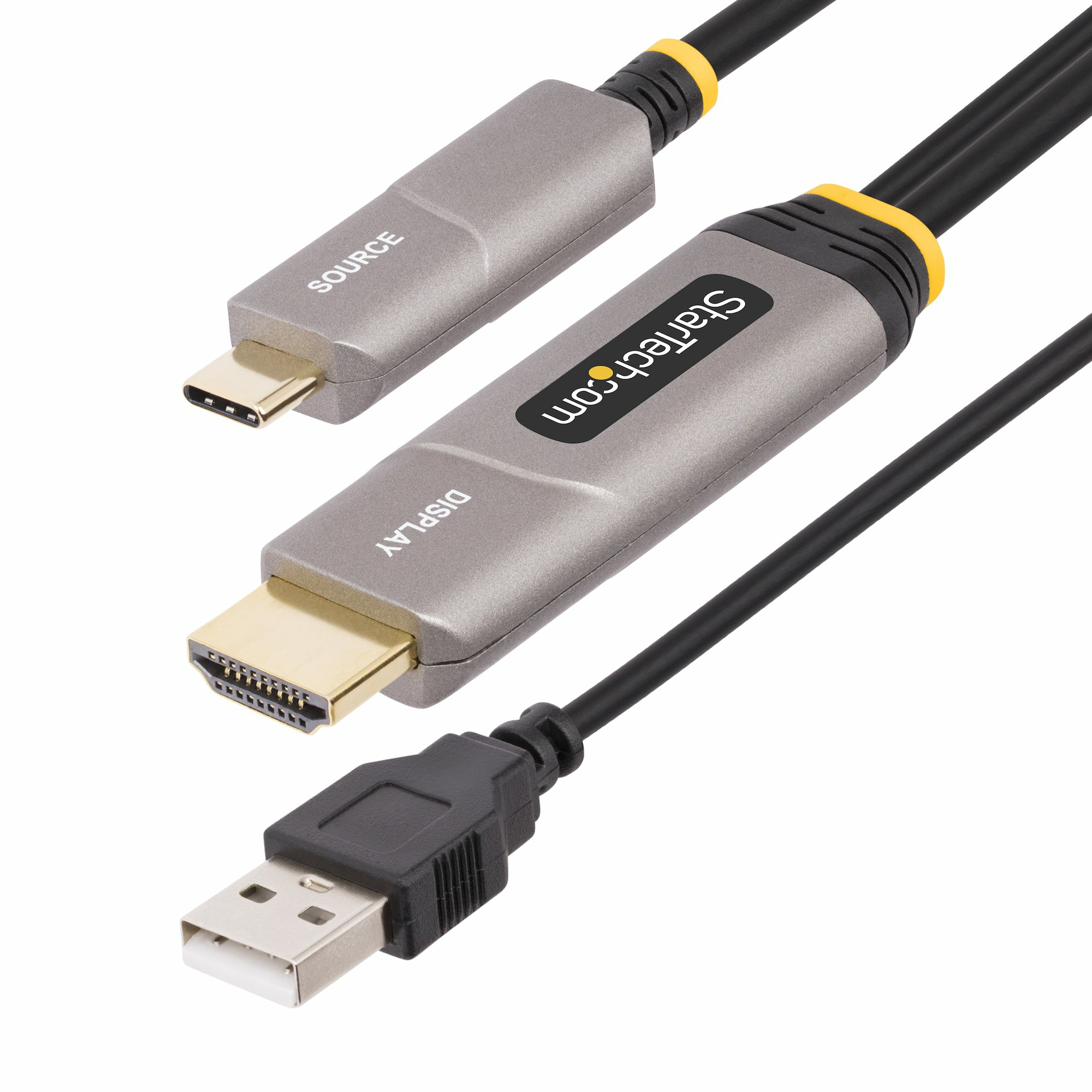 Cable Activo Óptico USB-C a HDMI 2.0 (AOC) de 9,15m - Conversor Adaptador Unidireccional USB Tipo C a HDMI - 4K60Hz - CL3