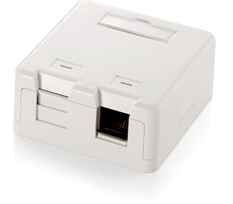 125122 caja de tomacorriente Blanco