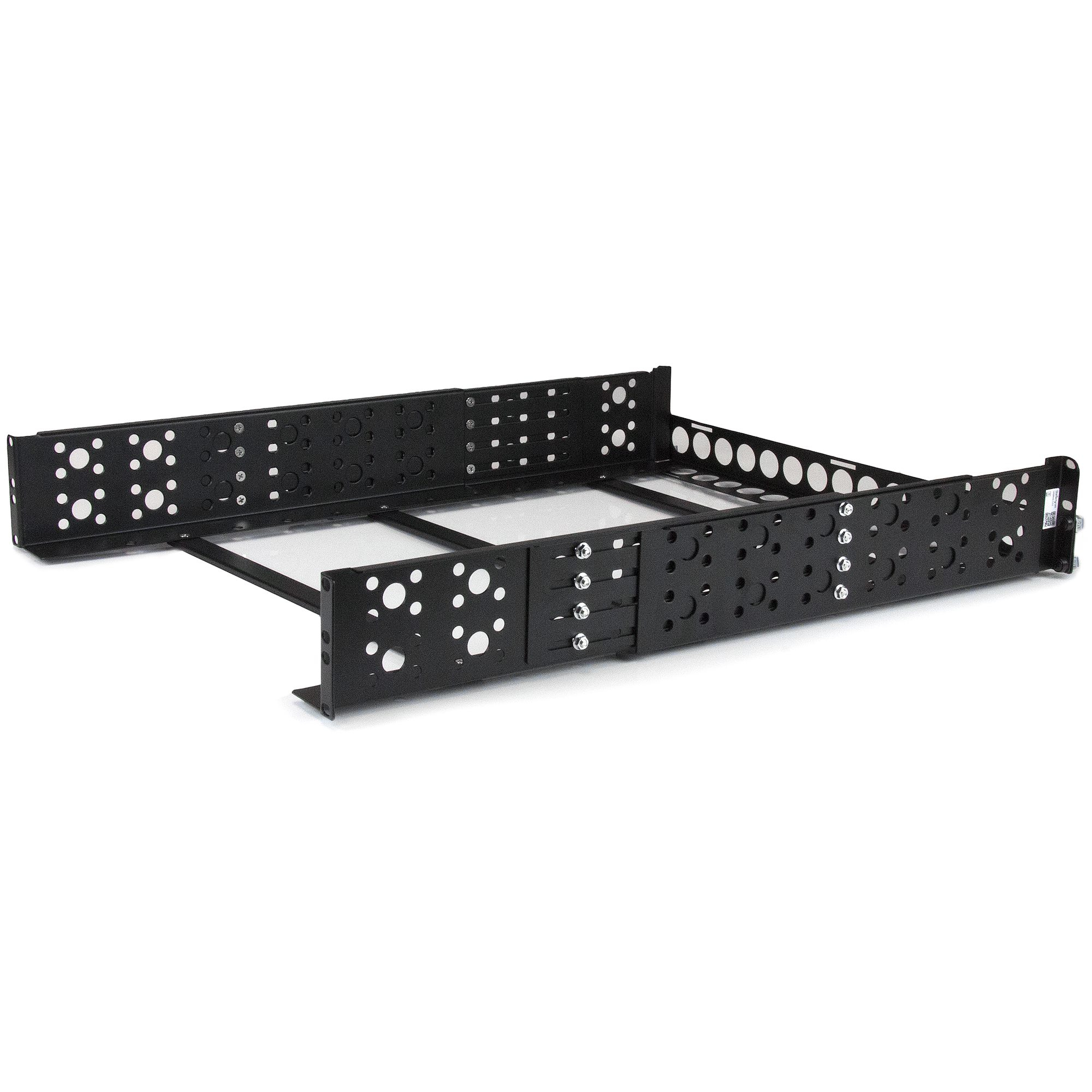 Carriles para Rack de Servidores 2U Universales - Carriles para Armario de Servidores con Profundidad Ajustable - Carriles Universales para Rack de 19" - Carriles 2U