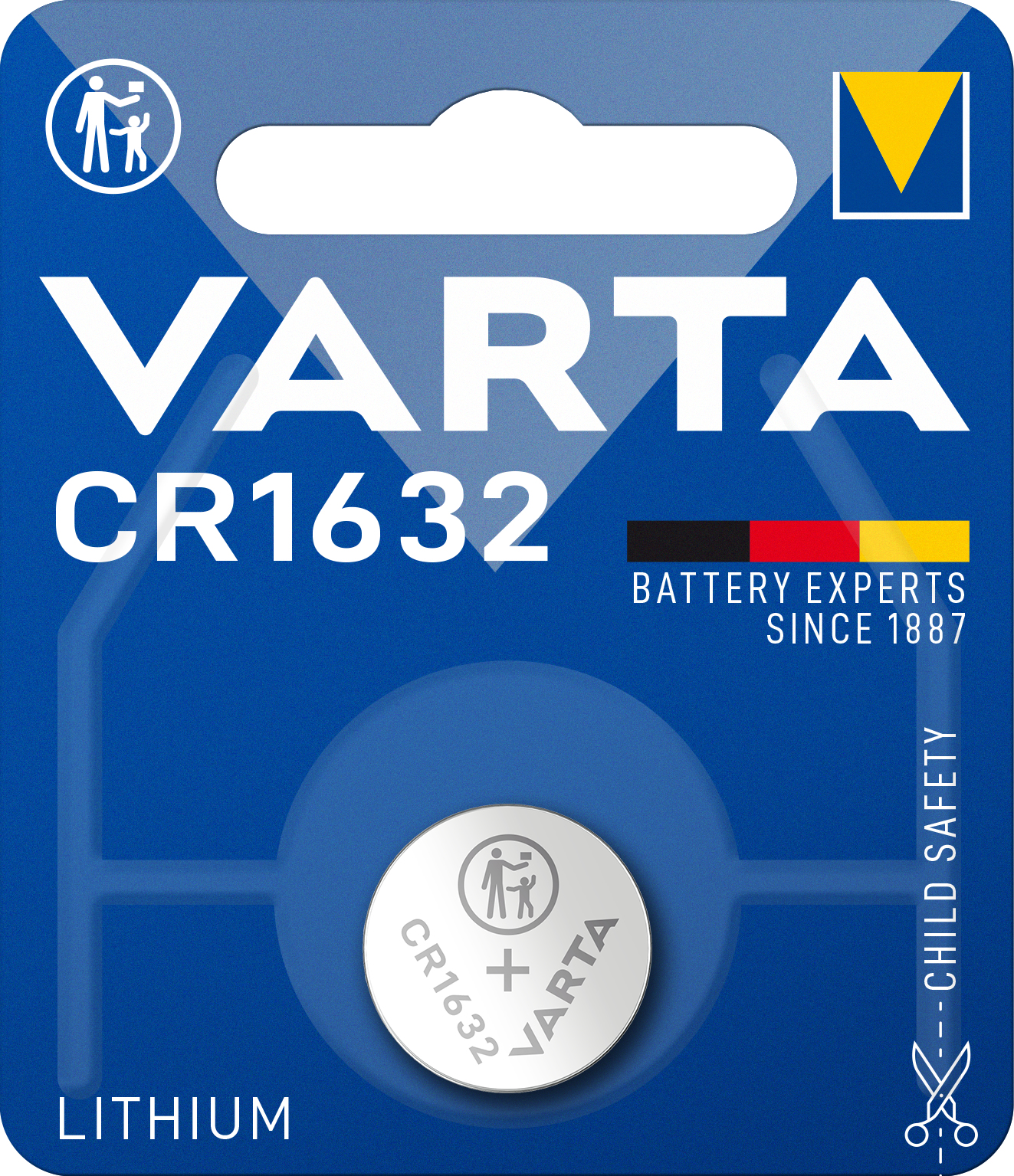 1x 3V CR 1632 Batería de un solo uso CR1632 Litio