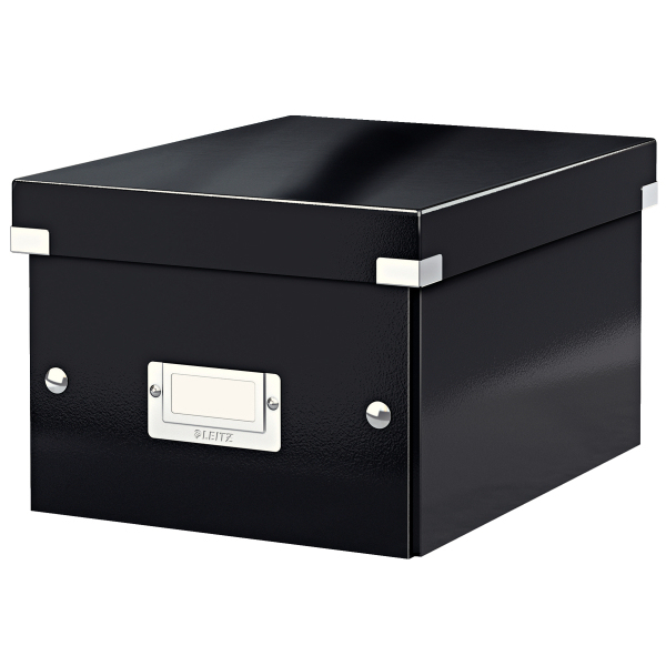 Storage Box Click & Store Small Caja de cartón Negro