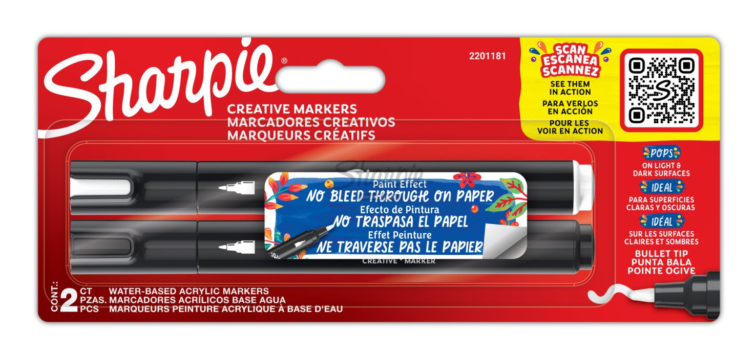 Establece marcadores ACRÍLICOS creativos - 2 piezas