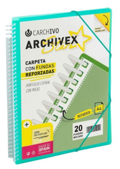 53033054 carpeta Polipropileno (PP) Verde A4