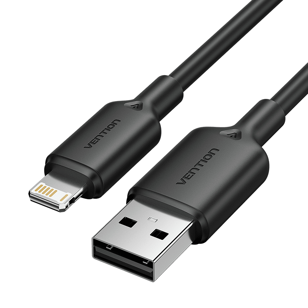 LAMBF cable de conector Lightning 1 m Negro