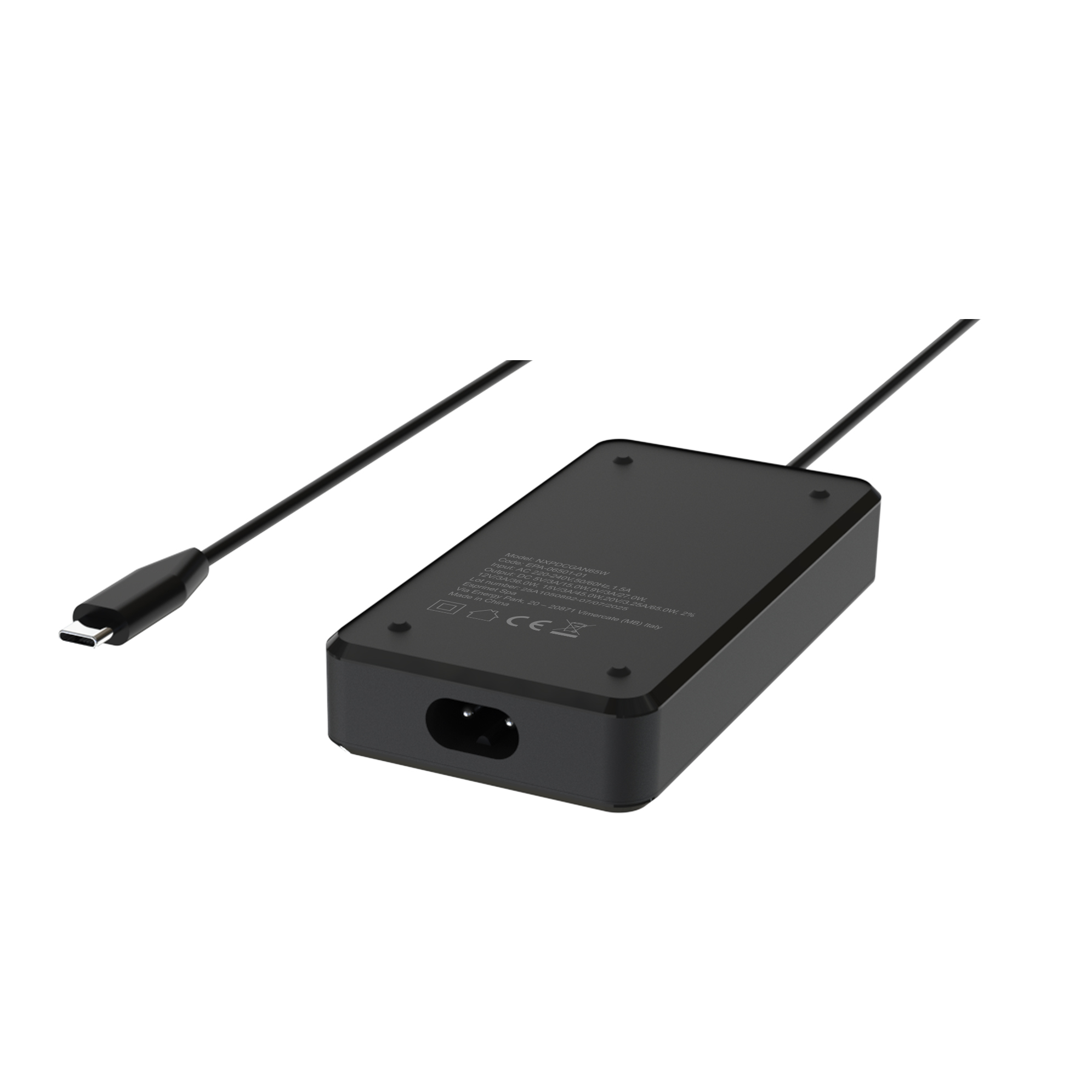 COMPACT PRO POWERBANK 20K MAH PD65W Portátil, Tableta, Smartphone Negro Corriente alterna Carga rápida Interior