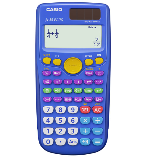 FX-55PLUS calculadora Bolsillo Calculadora científica Azul