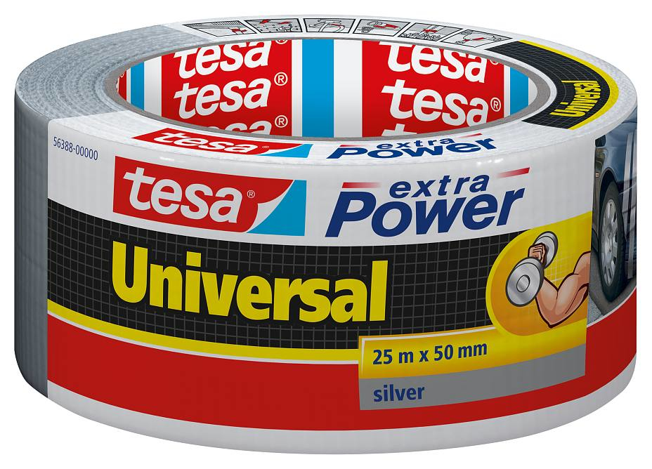 56388-00000-12 cinta adhesiva Apto para uso en interior Adecuado para uso en exteriores 25 m Plata
