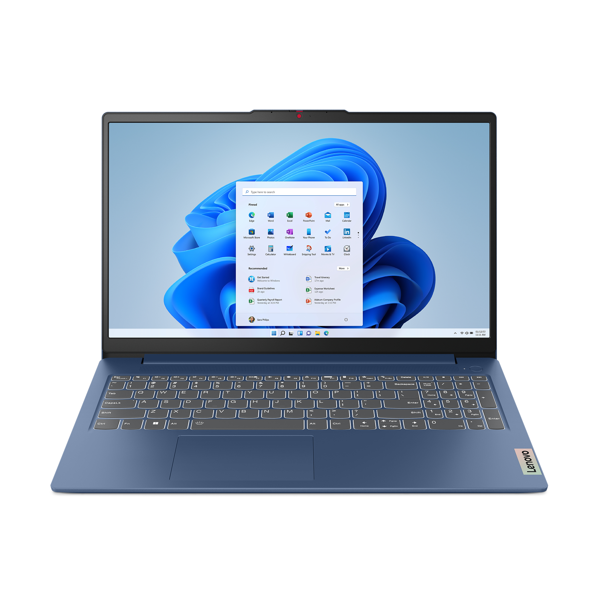 IdeaPad Slim 3 15ABR8 AMD Ryzen 5 5625U Portátil 39,6 cm (15.6") Full HD 8 GB DDR4-SDRAM 512 GB SSD Wi-Fi 6 (802.11ax) Azul Español