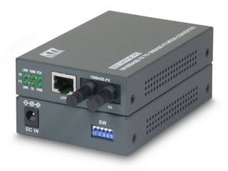 KC-350 convertidor de medio 100 Mbit/s 1310 nm Multimodo Gris
