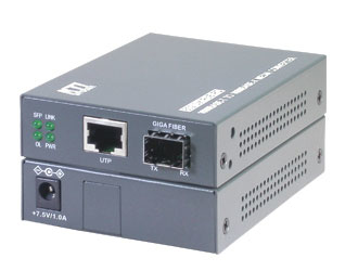 KGC-352 convertidor de medio 1000 Mbit/s 1310 nm Monomodo Gris