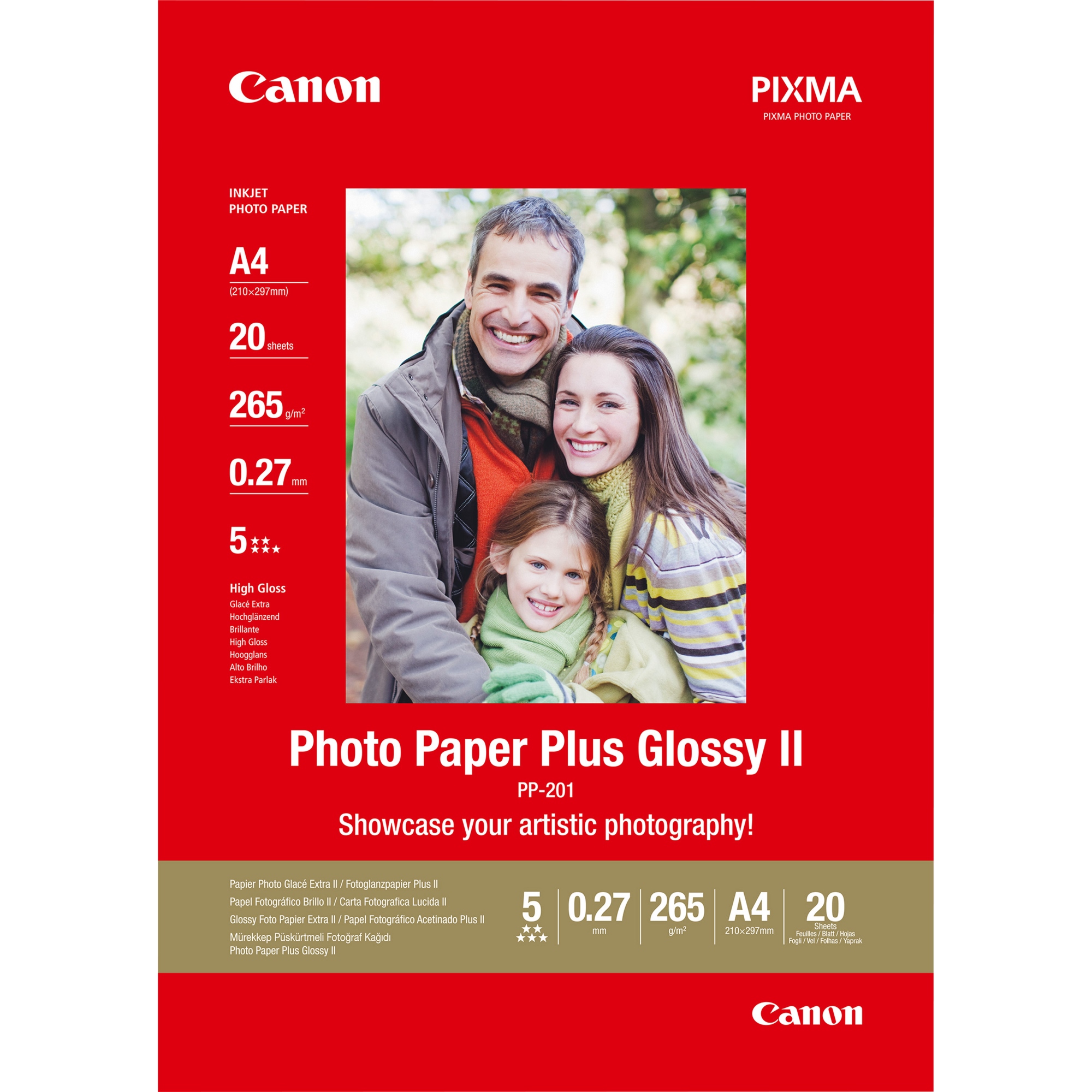 2311B019 papel fotográfico A4 Blanco Brillo
