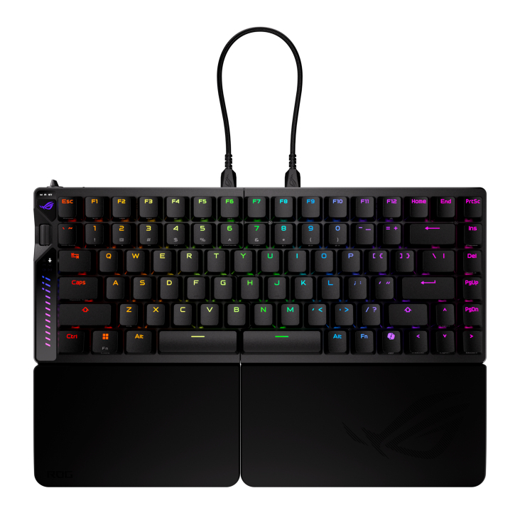 ROG Falcata teclado Juego USB + RF Wireless + Bluetooth Negro