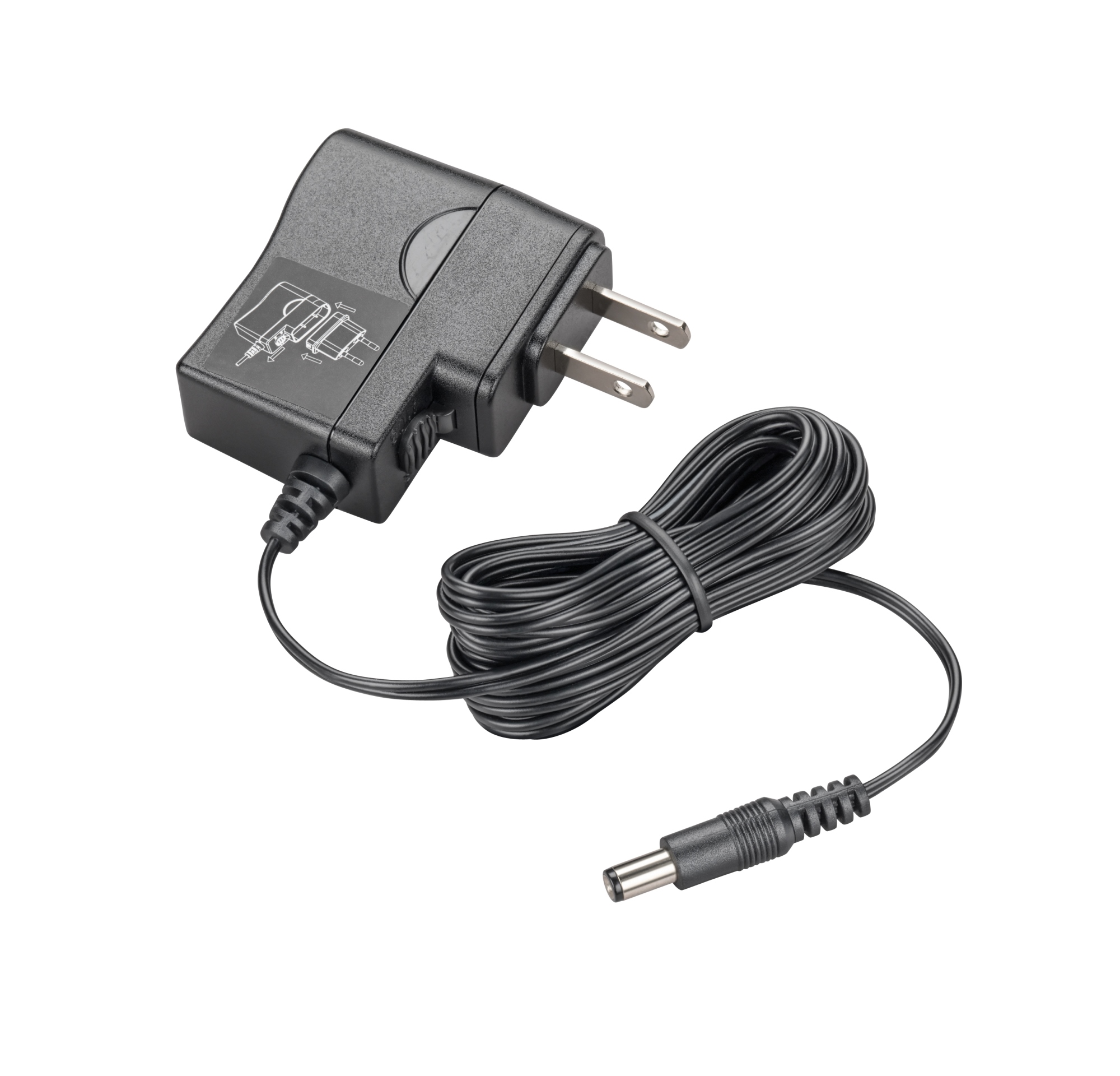 Fuente de alimentación de CA universal Poly Savi Office con enchufe recto -9 V 500 mA