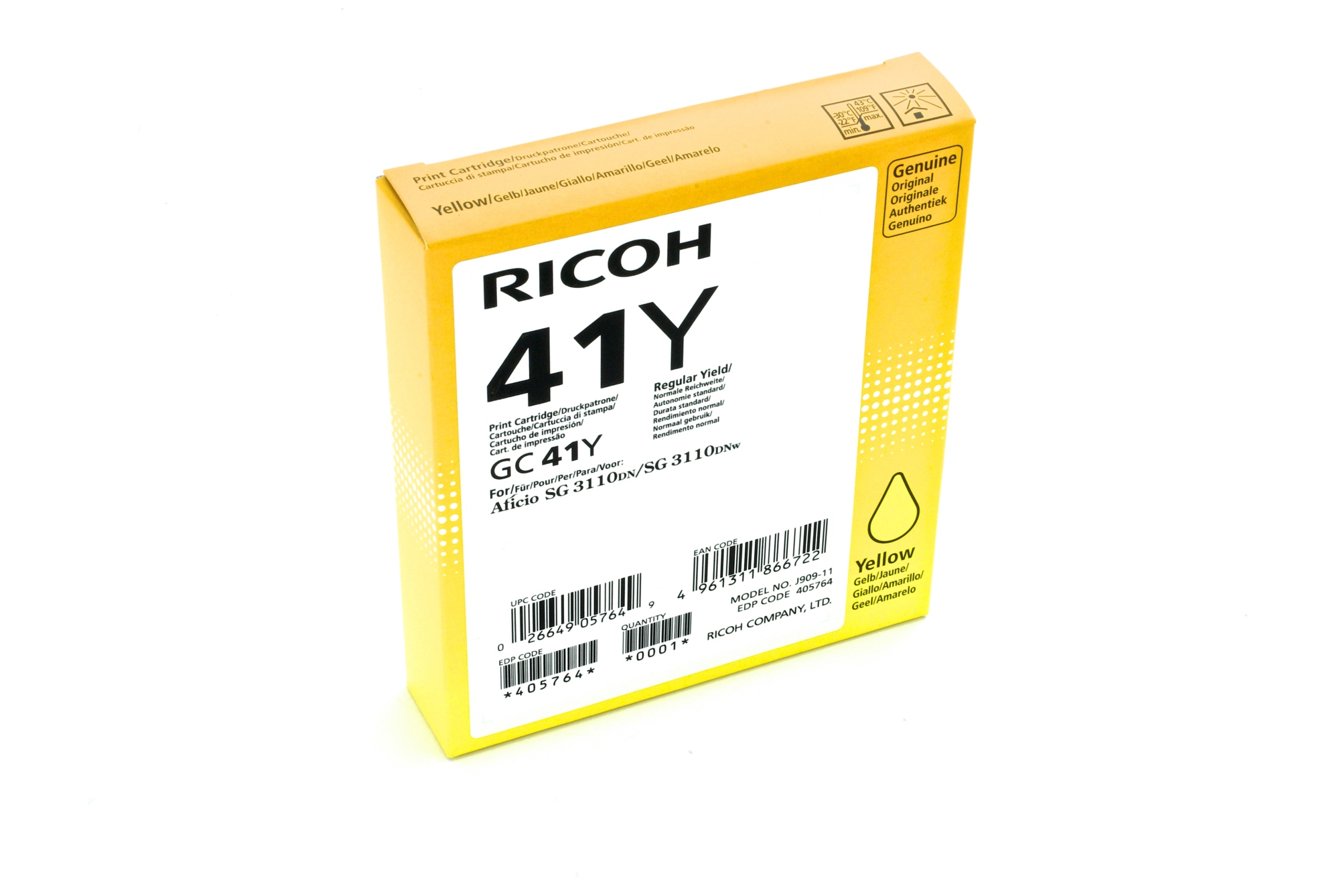 405764 cartucho de tinta 1 pieza(s) Original Rendimiento estándar Amarillo