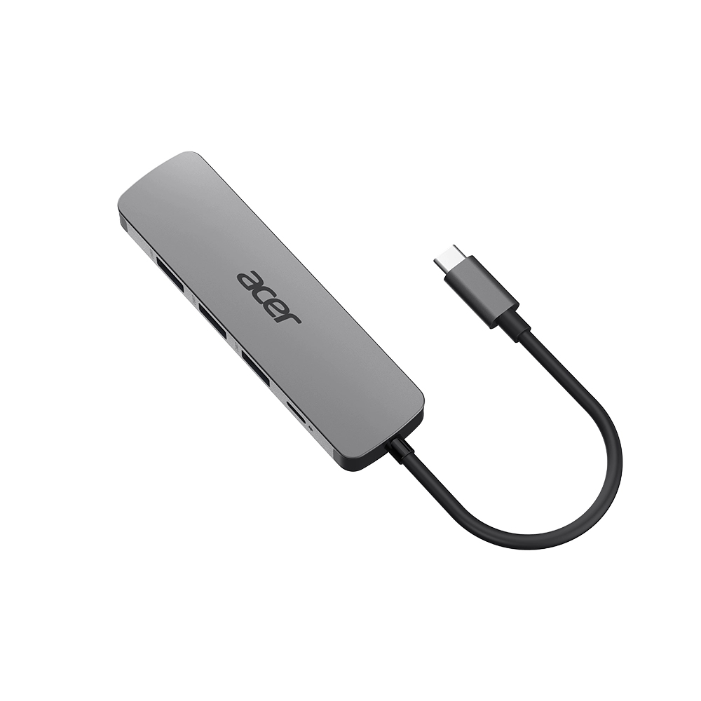 5in1 Type C Dongle Alámbrico USB 3.2 Gen 1 (3.1 Gen 1) Type-C Plata