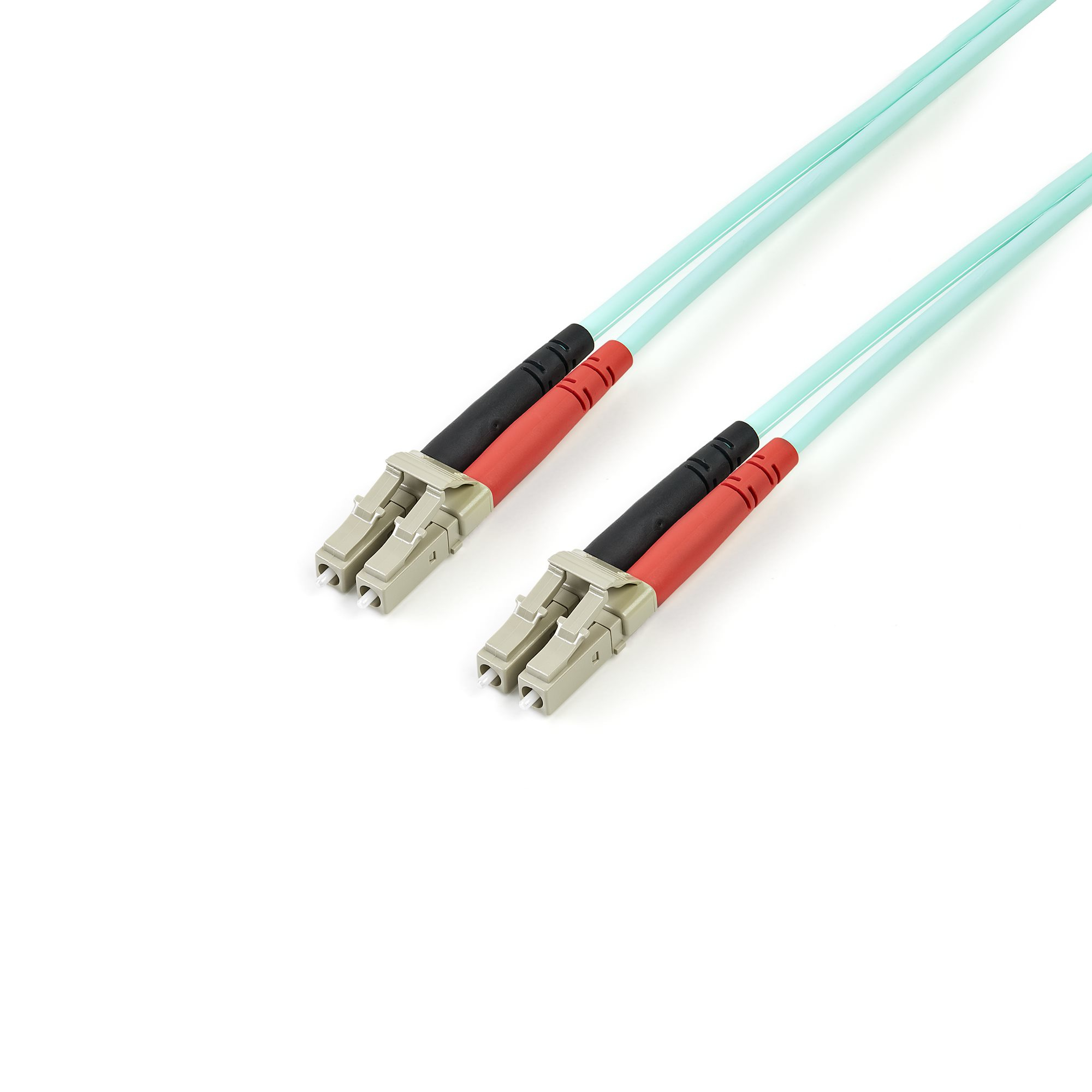 Cable de 3m de Fibra Óptica Multimodo OM3 LC a LC UPC - Full Duplex 50/125µm - para Redes de 100G - LOMMF/VCSEL - Pérdida Baja al Insertar <0.3dB - Cable LSZH