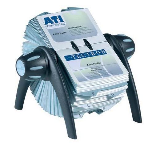 Visifix Flip acollador de tarjeta Negro