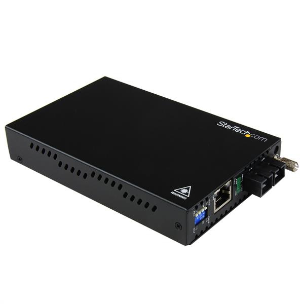 Conversor de Medios Gigabit Ethernet a Fibra Multi Modo Conector SC - 550m