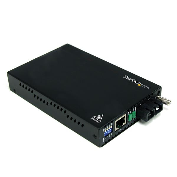 Conversor de Medios Ethernet 10/100 Mbps a Fibra Modo Único Monomodo Conector SC - 30km