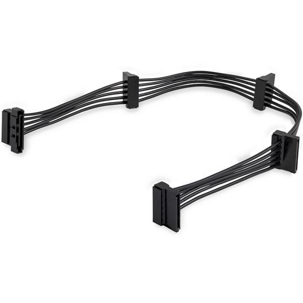 Cable de 40cm Adaptador Bifurcador Divisor Splitter de Alimentación SATA - 4x Receptáculos Hembra Serial ATA