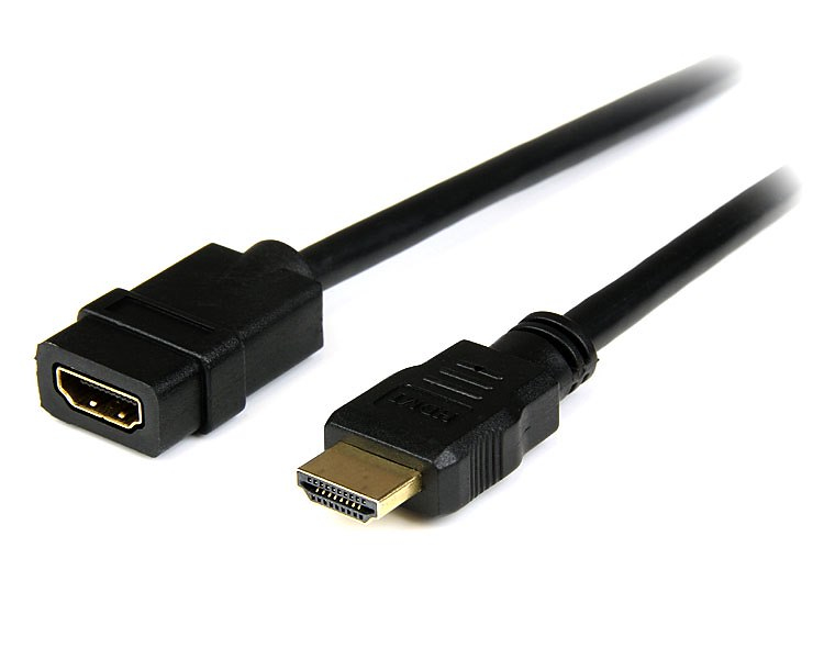 Cable de 2m Extensor HDMI - Cable HDMI Macho a Hembra - Cable Alargador HDMI 4K - Cable HDMI con Ethernet UHD 4K 30Hz Macho a Hembra - Cable HDMI 1.4 de Alta Velocidad